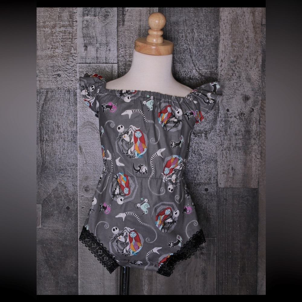Nightmare Before Christmas Romper & Headband Set